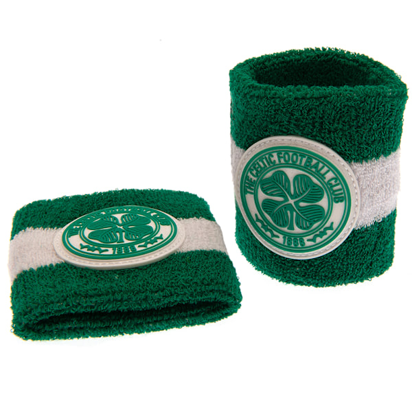 Celtic FC handledsskydd (2-pack) One Size Grön/Vit Green/White One Size
