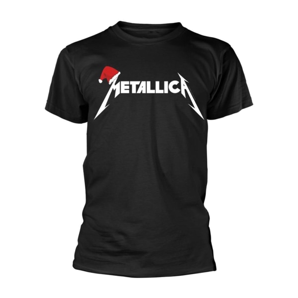 Metallica Unisex Vuxen Tomte Hat Logo T-Shirt XL Svart Black XL