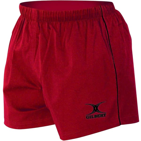 Gilbert Barn/Kids Elastiska Midja Match Rugby Shorts 11- Red 11-12 Years