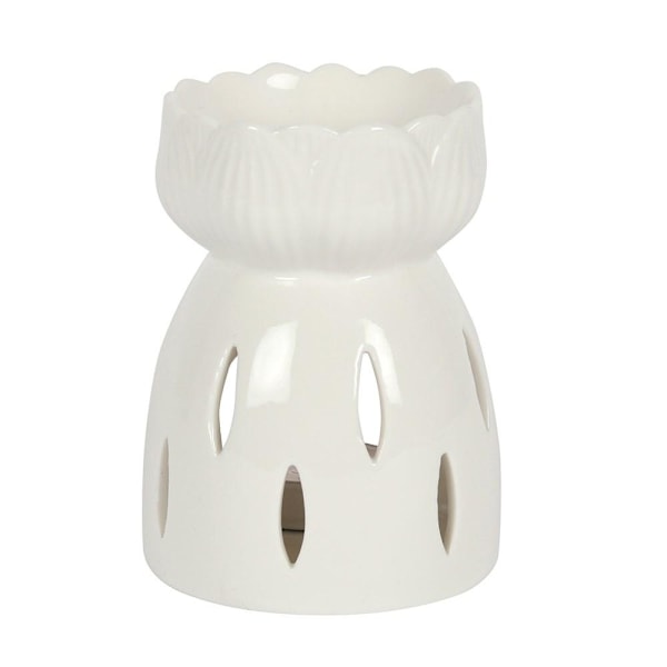Something Different Lotus Oljelampa En Storlek Vit White One Size
