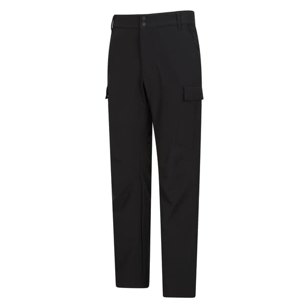 Mountain Warehouse Herr Beacon Softshell Fleecefodrade Byxor Black 38R