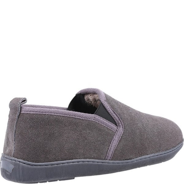 Hush Puppies herr Arnold mockasiner i mocka 6 UK grå Grey 6 UK