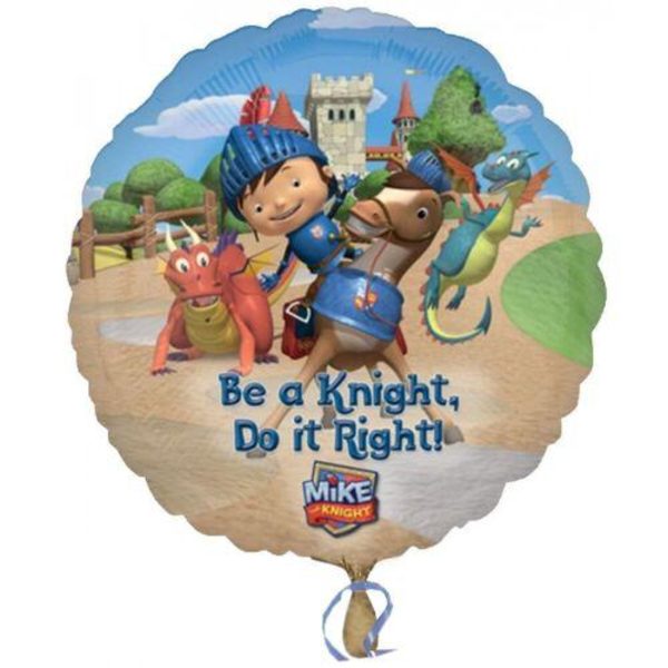 Mike The Knight Do It Right Folieballong En Storlek Blå/Brun/Grön Blue/Brown/Green One Size