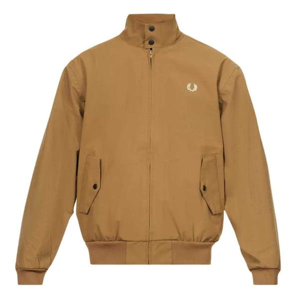 Fred Perry Dam/Dam Bonded Vadderad Jacka med Dragkedja S Brun Brown S