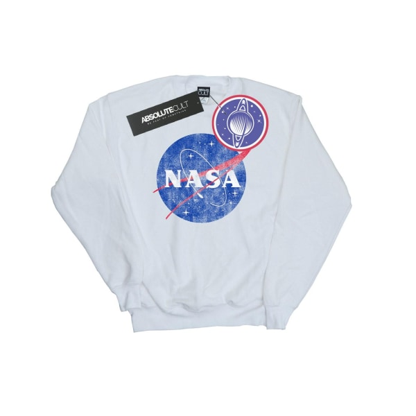 NASA Dam/Damer Insignia Distressed Sweatshirt XXL Svart Black XXL
