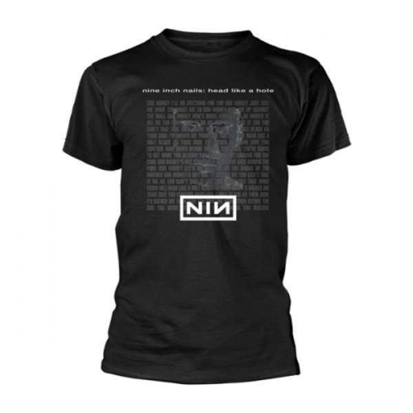 Nine Inch Nails Unisex Adult Head Like A Hole T-Shirt S Svart Black S