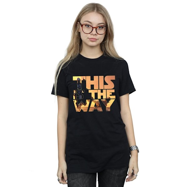 Star Wars Dam/Damer The Mandalorian The Way Poster Text Cot Black 5XL