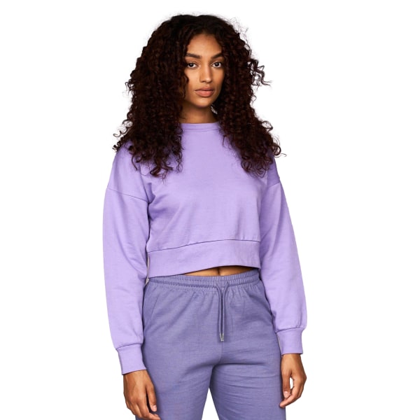 Juice Dam/Dam Catalina Crew Neck Crop Sweatshirt M Lila Purple M