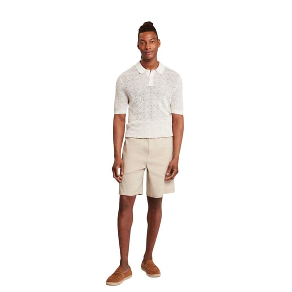 Ted Baker Herr Geometrisk Pikétröja XXL Ecru Ecru XXL
