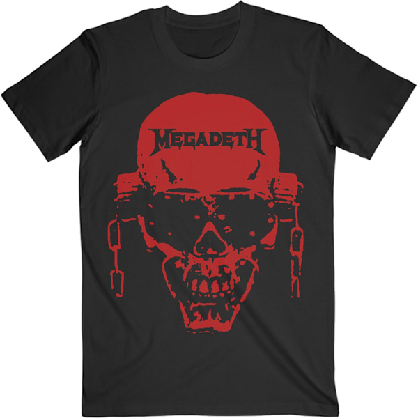 Megadeth Unisex Adult Vic Contrast T-Shirt XXL Svart Black XXL