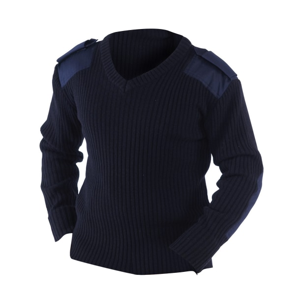 Yoko Herr V-ringad NATO Security Sweater / Workwear M Marinblå Navy Blue M
