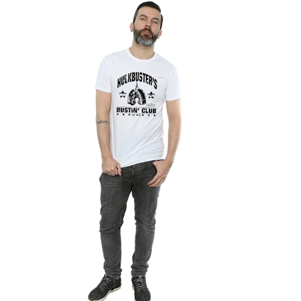 Marvel Mens Iron Man Hulkbuster´s Bustin´ Club T-Shirt M Vit White M