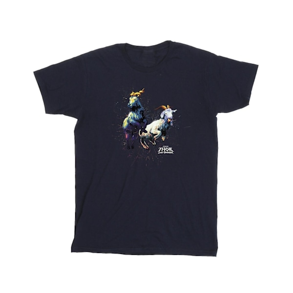 Marvel herr Thor Love And Thunder Toothgnasher Flames T-shirt M Navy Blue M