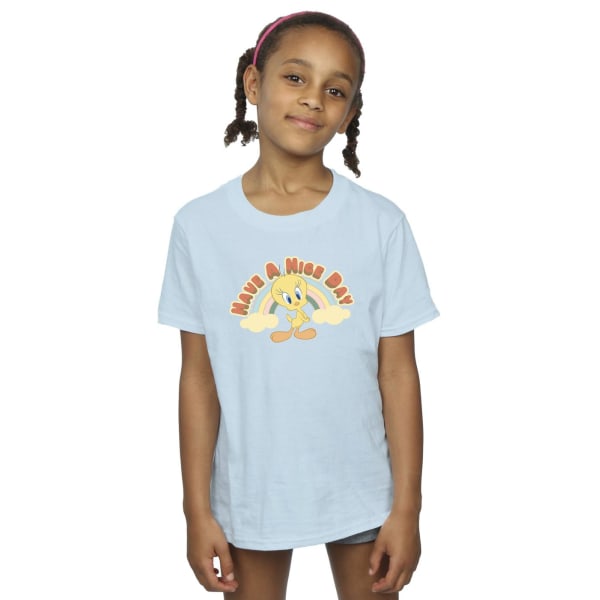 Looney Tunes Girls Have A Nice Day Bomull T-shirt 5-6 År Bab Baby Blue 5-6 Years