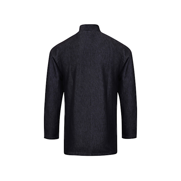 Premier Unisex Vuxen Wrap Over Långärmad Kockjacka XS Svart Black Denim XS