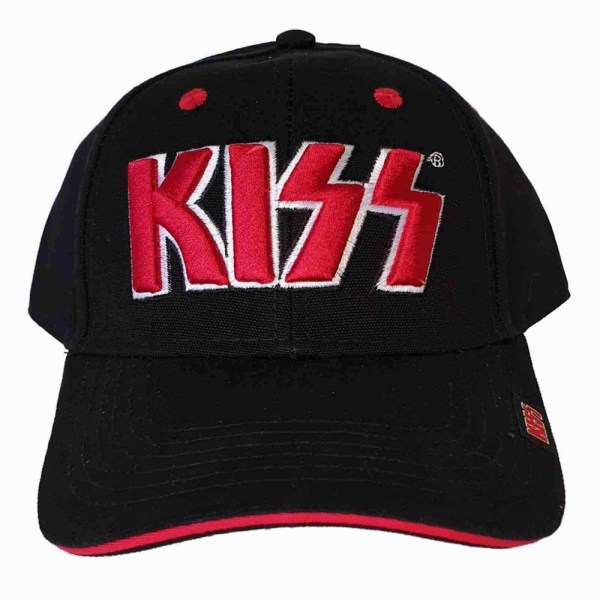 Kiss Unisex Adult Logo Baseball Cap One Size Svart Black One Size