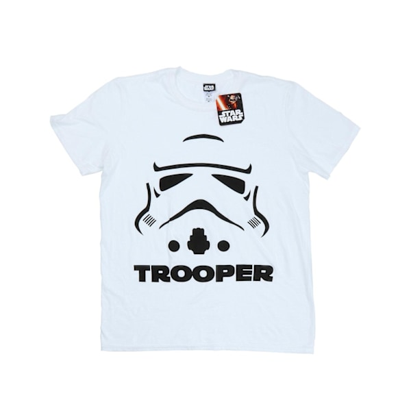 Star Wars Stormtrooper T-shirt för män, L, vit White L