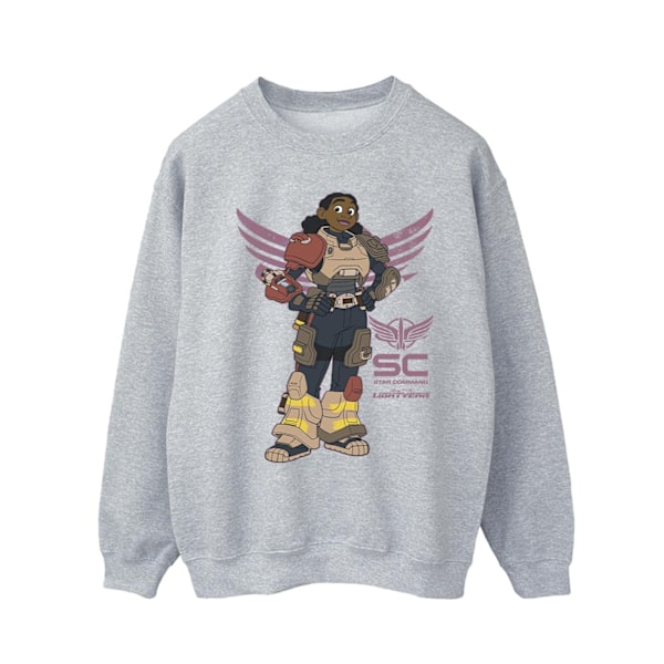 Disney Mens Lightyear Izzy Star Command Sweatshirt XL Sports Grå Sports Grey XL