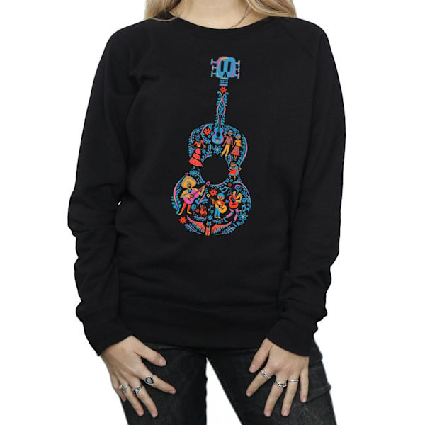 Disney Dam/Dam Coco Gitarr Mönstrad Tröja M Svart Black M