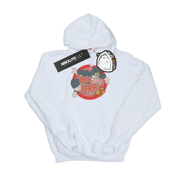 Tom And Jerry Herr Classic Catch Hoodie XL Vit White XL