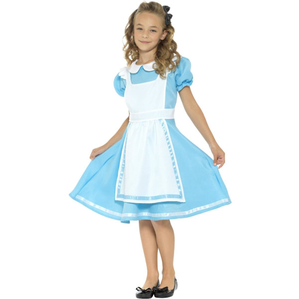 Smiffys Flicka Underland Prinsesskostym Set 4-6 År Blå Blue 4-6 Years