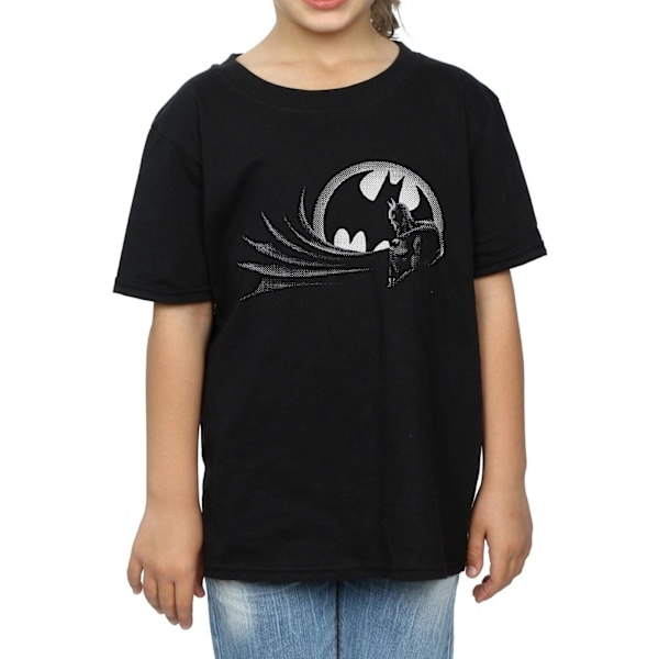 DC Comics Girls Batman Spot Bomull T-shirt 5-6 år Svart Black 5-6 Years