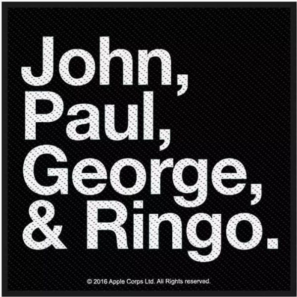 The Beatles John Paul George & Ringo Patch One Size Svart/Vit Black/White One Size