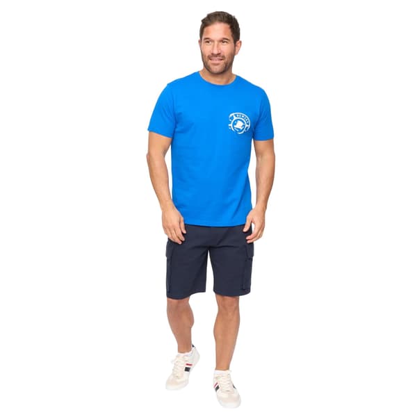 Bewley & Ritch Herr Kinson T-shirt i bomull L Mellanblå Mid Blue L
