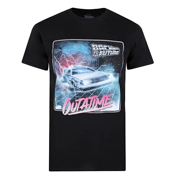 Tillbaka till framtiden herr Outatime bomull T-shirt M svart Black M