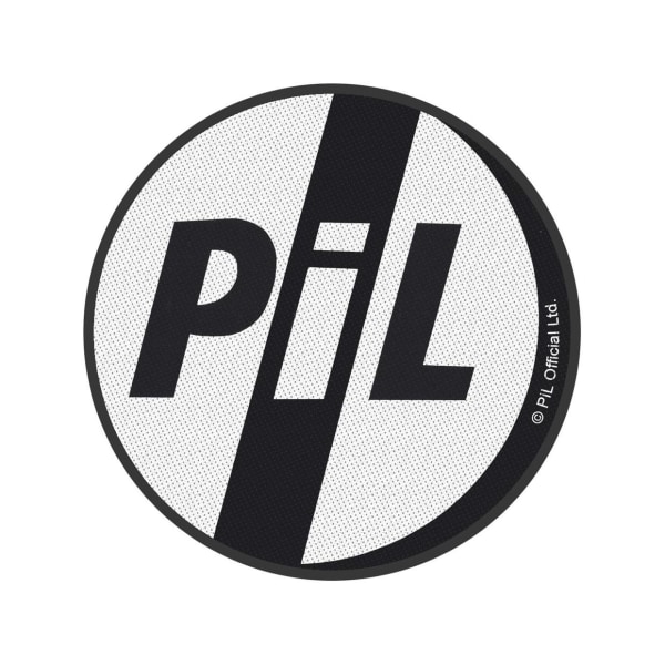 Public Image Ltd Logo Patch 9cm Svart/Vit Black/White 9cm