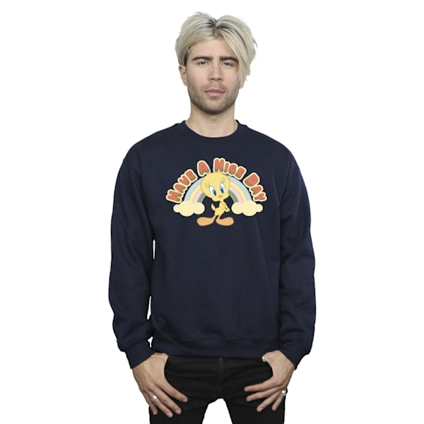 Looney Tunes Have A Nice Day Sweatshirt XL Marinblå Navy Blue XL