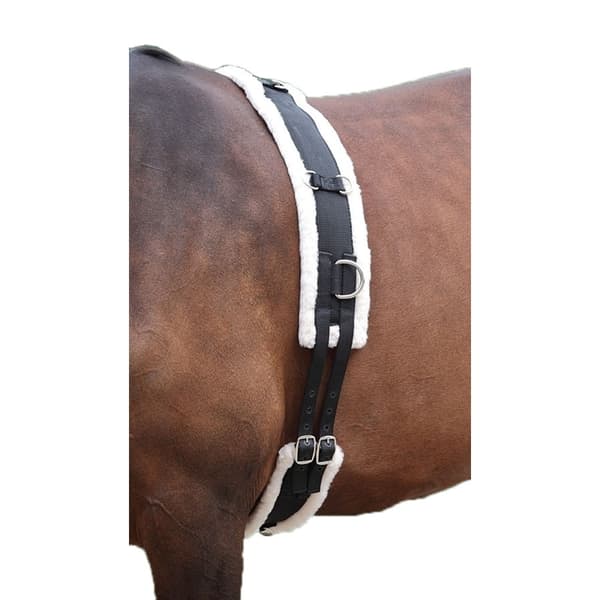Shires Fleece Padding Nylon Häst Lunging Roller Cob Svart Black Cob