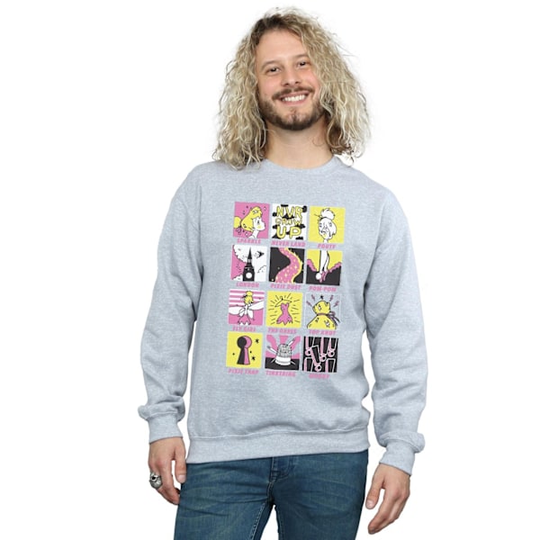 Disney herr Tinkerbell Squares sweatshirt S Sports Grey Sports Grey S