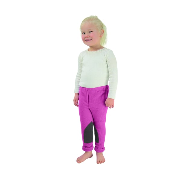 HYPERFORMANCE Childrens/Kids Jodhpurs XL Rosa/Grå Pink/Grey XL