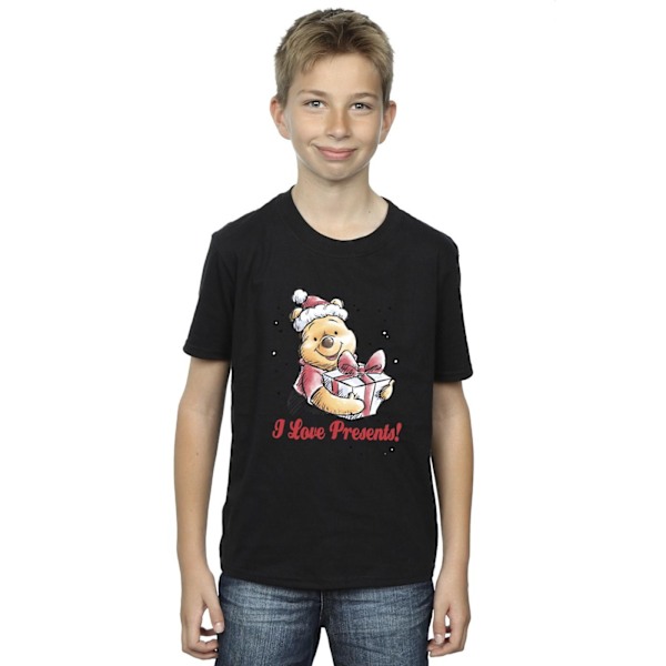 Disney Boys Winnie The Pooh Love Presents T-Shirt 9-11 år Vit White 9-11 Years