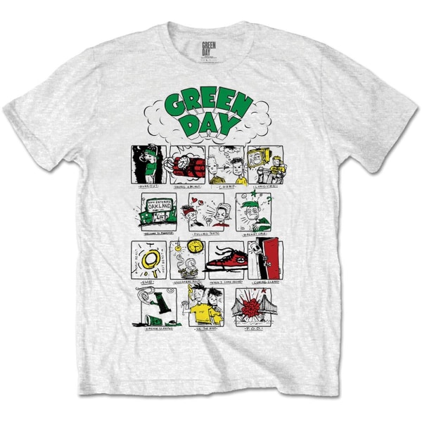 Green Day Unisex Vuxen Dookie RRHOF T-shirt L Vit White L