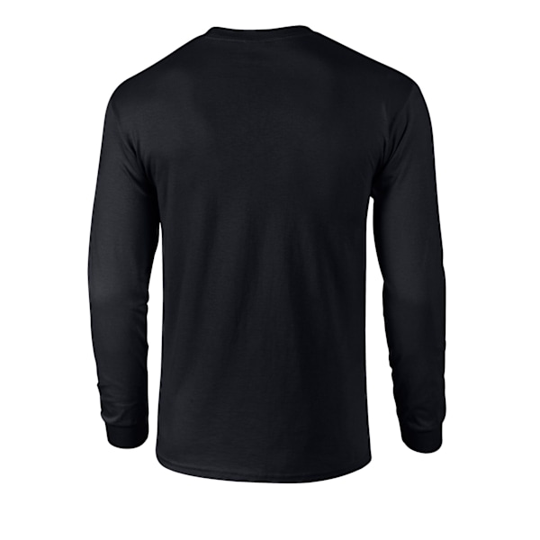 Gildan Unisex Vuxen Ultra Plain Bomull Långärmad T-shirt 3XL Black 3XL