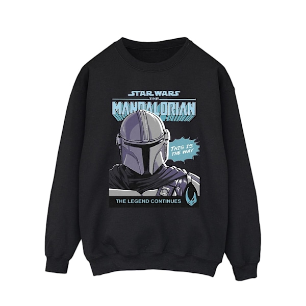 Star Wars The Mandalorian Herr Mando Comic Cover Sweatshirt L B Black L