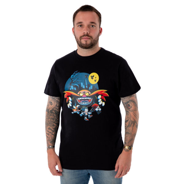 Sonic The Hedgehog Herr Doktor Eggman Kortärmad Halloween T-shirt Black L