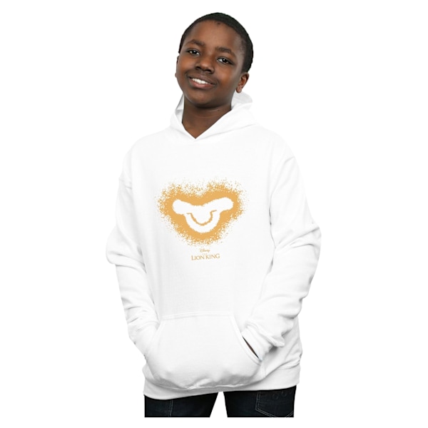 Disney Pojkar Lejonkungen Filmen Simba Baby Face Hoodie 7-8 År White 7-8 Years