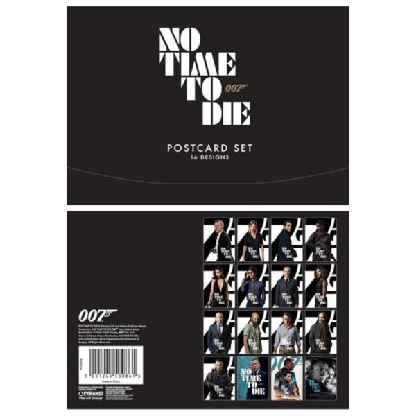 James Bond No Time To Die set (pack med 16) One Size Bl Black One Size