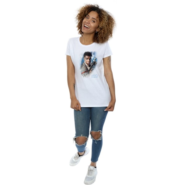 Star Wars Dam/Damer The Last Jedi Finn Borstad Bomull T-shirt White L