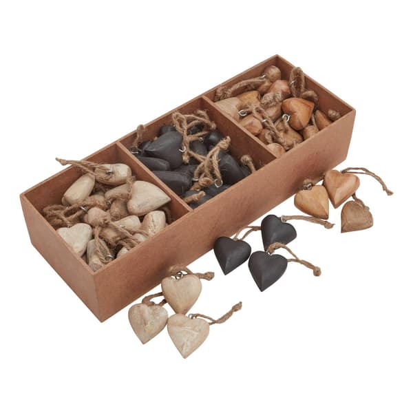 Hill Interiors Hängande prydnad i trä (90-pack) En storlek Brown/Black One Size