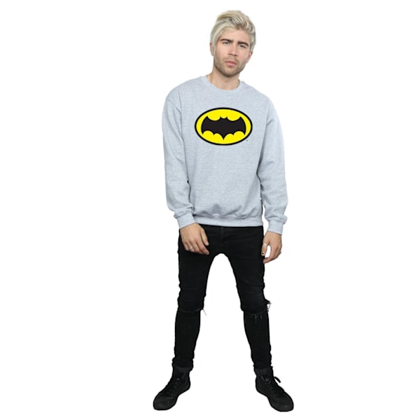 DC Comics Herr Batman TV-serie logotyp tröja L Sports Grey Sports Grey L