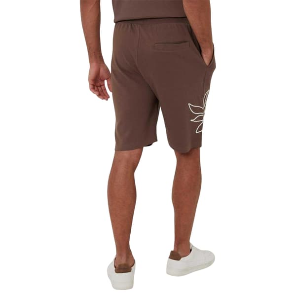 Threadbare Herrshorts med blommönster L Mustang Brun Mustang Brown L