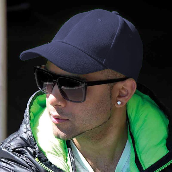 Result Unisex Core Memphis 6 Panel Baseball Cap One Size Navy B Navy Blue One Size