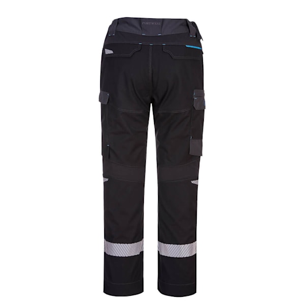 Portwest WX3 flamskyddade arbetsbyxor för män 41R svart Black 41R