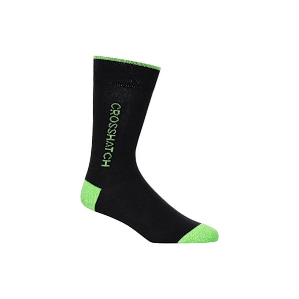Crosshatch Glowbow Crew Socks (5-pack) One Size Black/M Black/Multicoloured One Size