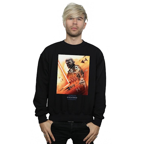 Star Wars: The Rise of Skywalker Herr Poster Sweatshirt för Män Black 4XL