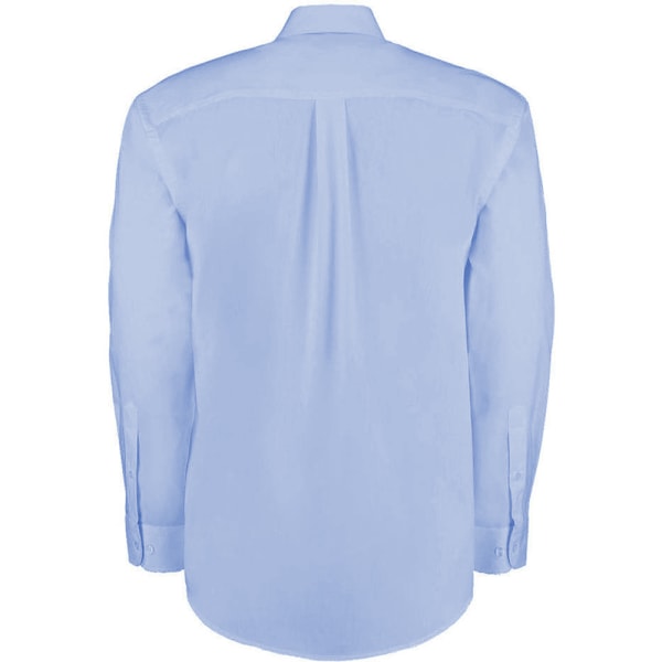 Kustom Kit Herr Långärmad Corporate Oxford Skjorta 19,5 tum Ljusblå Light Blue 19.5inch